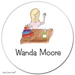 Sugar Cookie Gift Stickers - Teacher 2